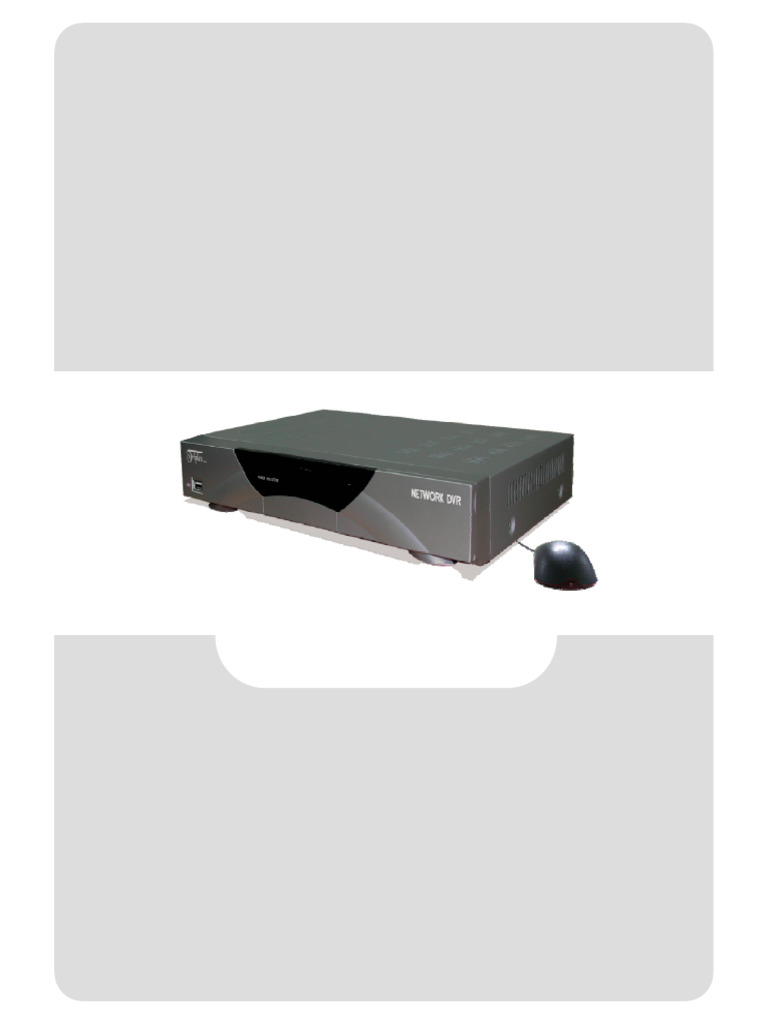 H.264 4-Channel Network DVR Manual | PDF | Display Resolution ...
