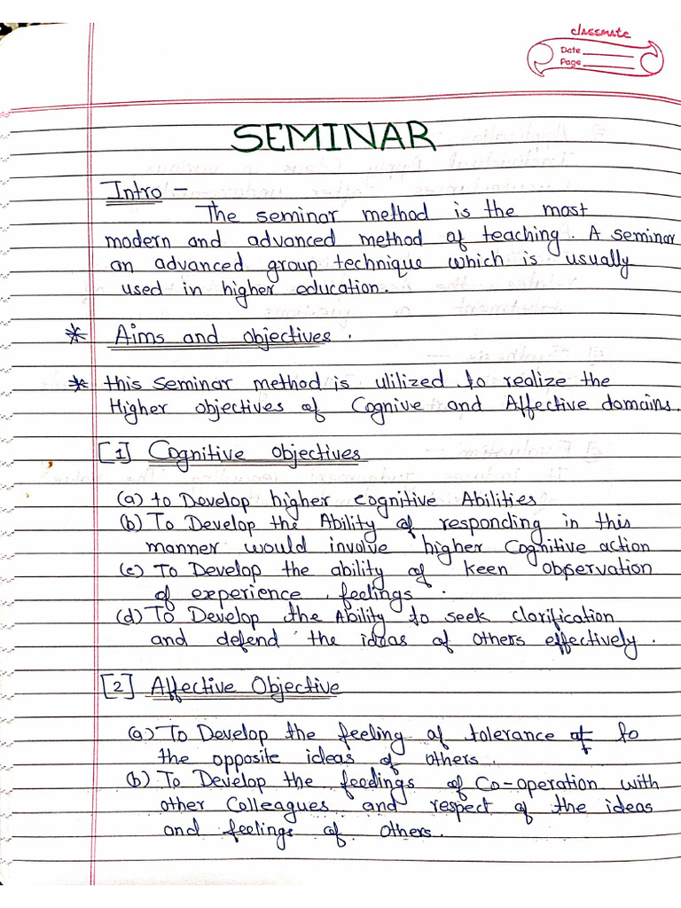 Seminar | PDF