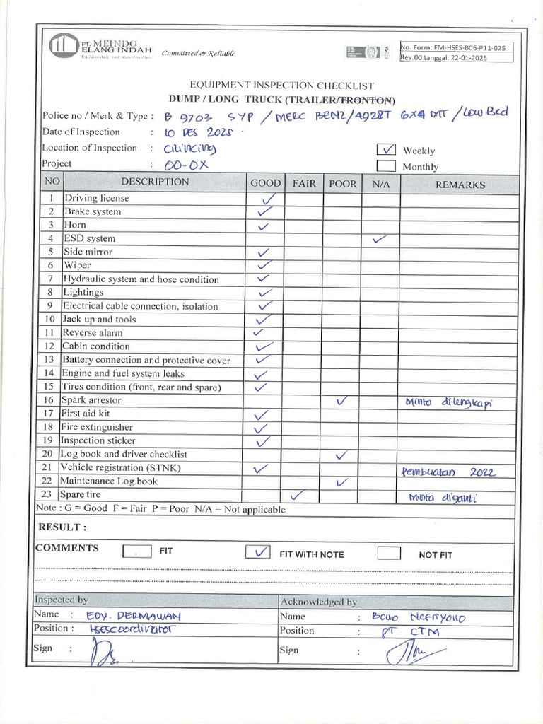 Inspection B 9703 SYP | PDF