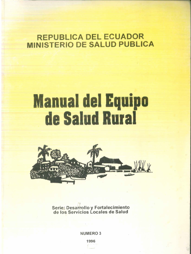 MANUAL Salud Rural 1996 | PDF