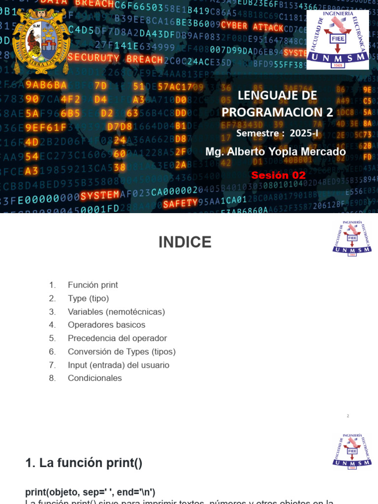 Fundamentos de Python: Variables y Tipos | PDF | Python (lenguaje de ...