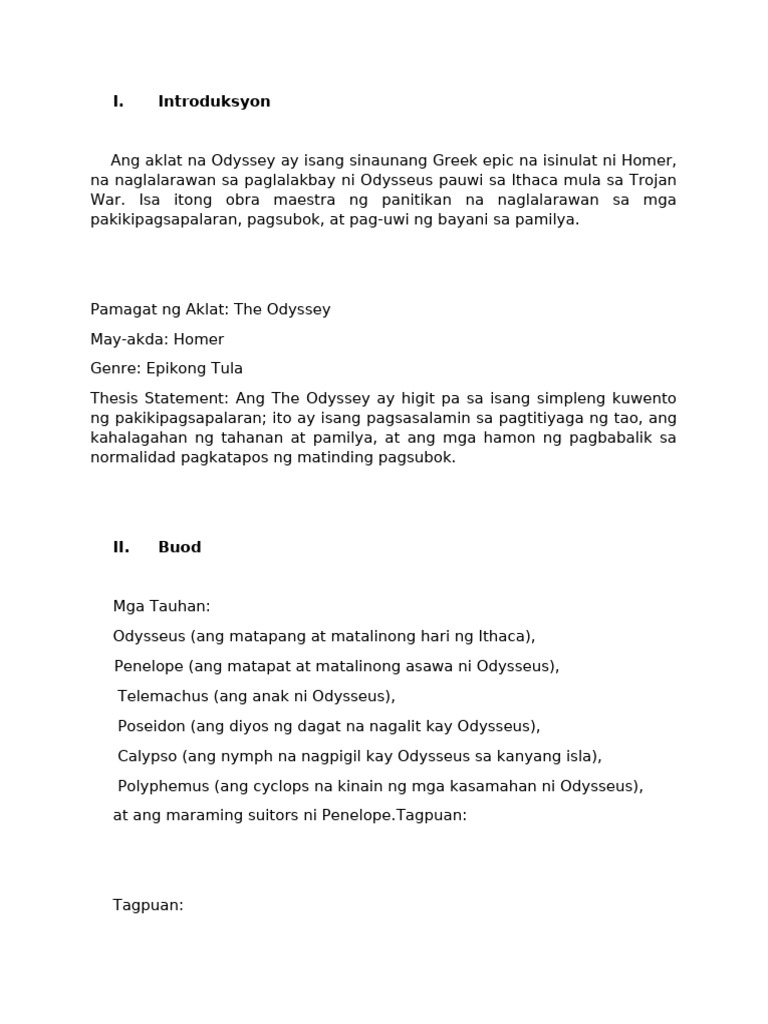 Filipino Book Report | PDF