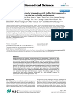 The Effects of The Bacterial Interaction With Visible-Light Responsive