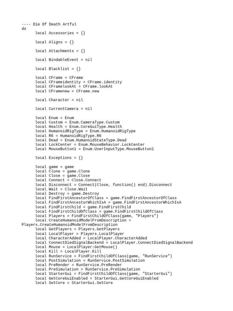 Roblox Character Customization Script | PDF | Computer Programming