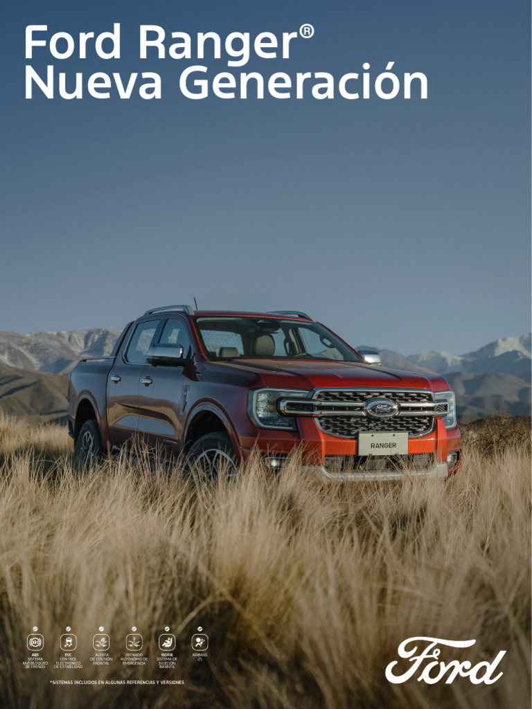 Especificaciones Ford Ranger Nueva Generación | PDF | Tracción en las ...