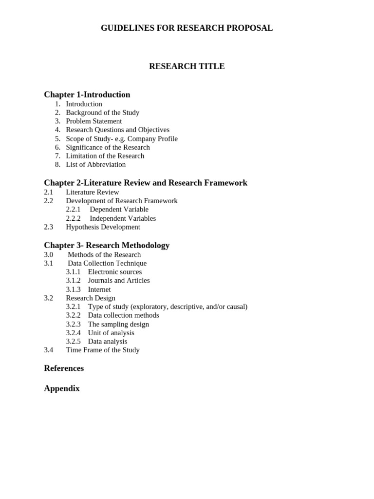 Research Proposal Guidelines Overview | PDF
