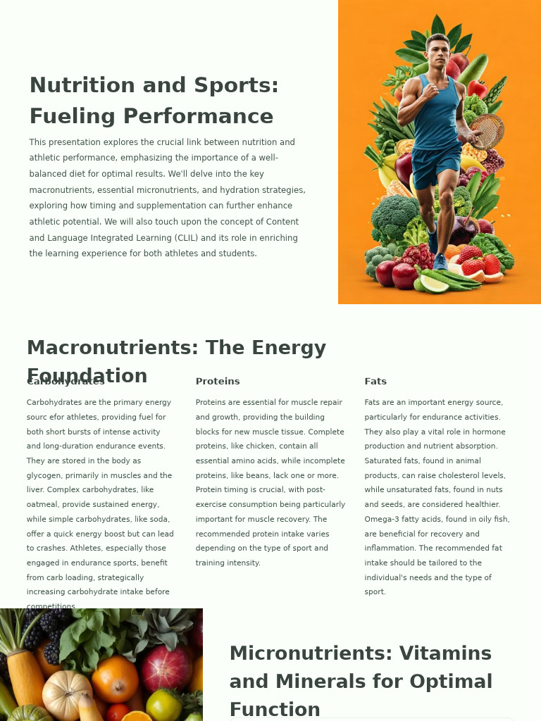 Nutrition Strategies for Athletic Performance | PDF | Nutrition | Diet ...