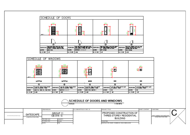 Proposed Three-Storey Building Plans | PDF
