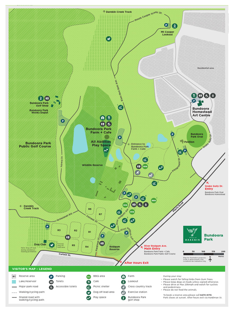Bundoora Park Visitor Map Guide | PDF | Outdoor Recreation