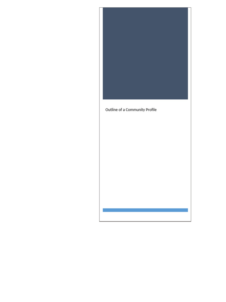 Community Profile and Intervention Plan | PDF | Economies | Natural ...