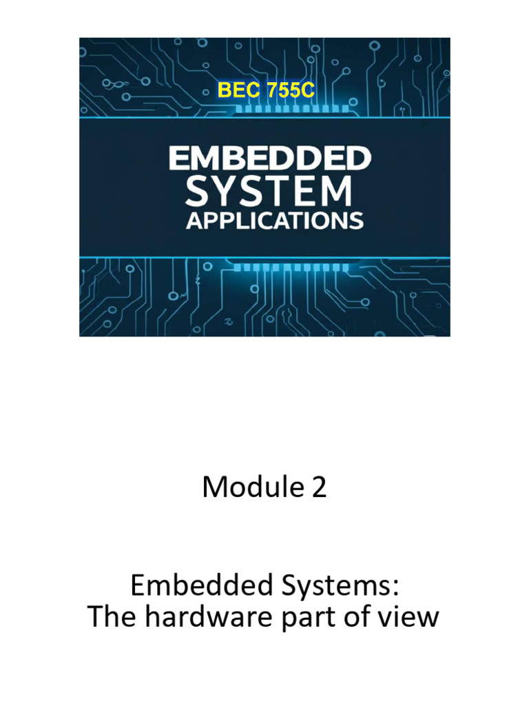 BEC755C Module 2 | PDF | Microcontroller | Random Access Memory