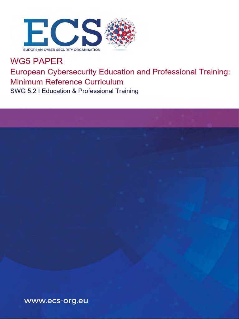 European Cybersecurity Training Curriculum | PDF | Computer Security ...