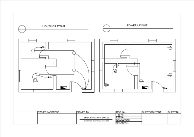 Electrical Layout Plan by Engr. Santos | PDF