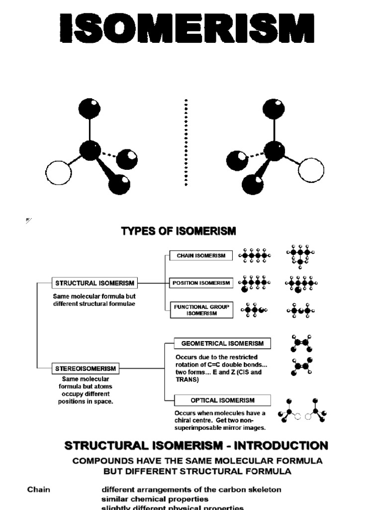 Understanding Optical Isomerism Basics | PDF | Chirality (Chemistry ...