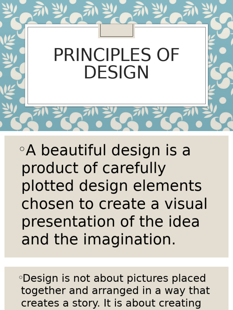 Principles of Design Explained | PDF
