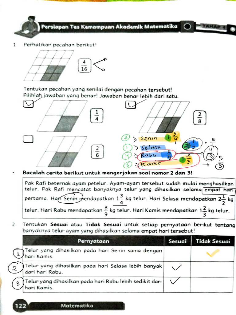TKA Matematika Lat. 1 | PDF