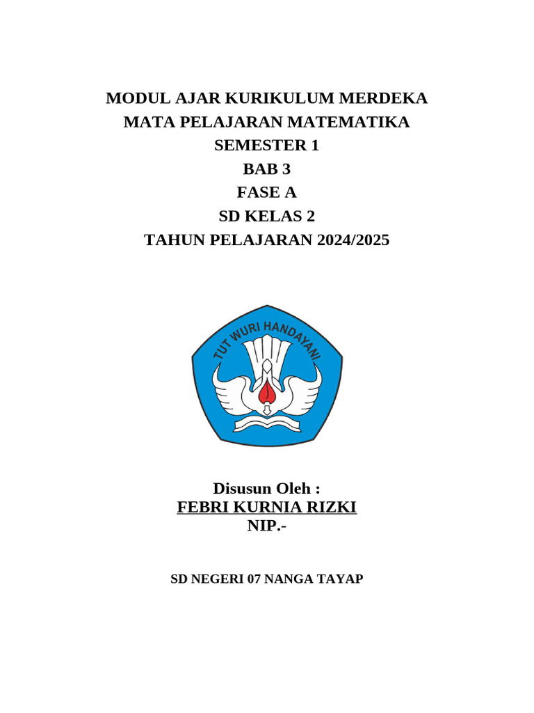 Modul Ajar Matematika SD Kelas 2 | PDF