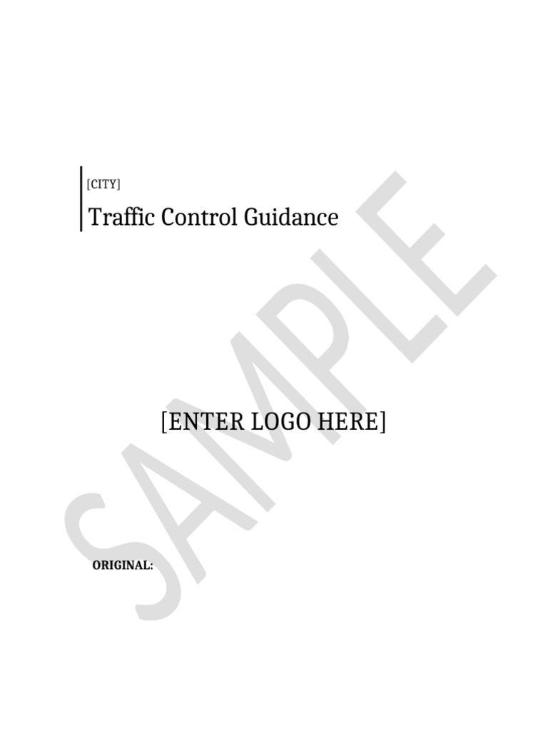 Traffic Control Safety Guidelines | PDF | Occupational Safety And ...