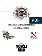 Iowa State University Football Athlete Cook Book
