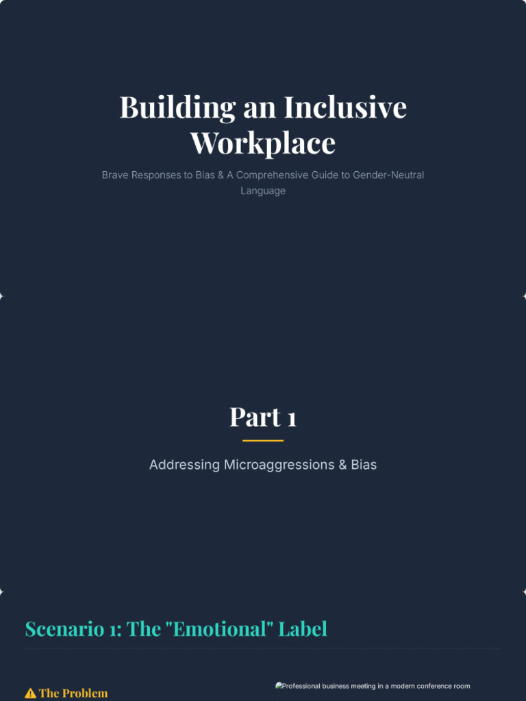 Building An Inclusive Workplace | PDF