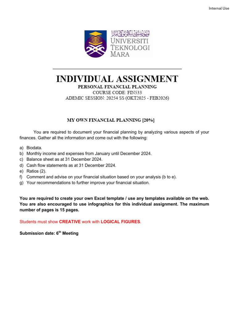 Epjj Fin533 Individual Assignment | PDF | Knowledge | Learning