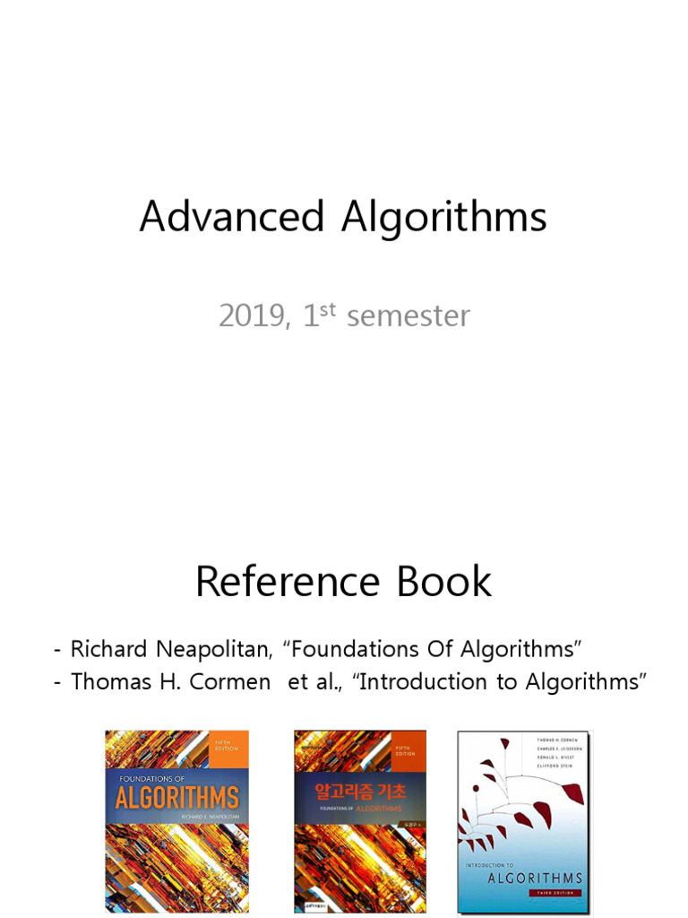 Advanced Algorithms Course Overview | PDF | Time Complexity | Complexity