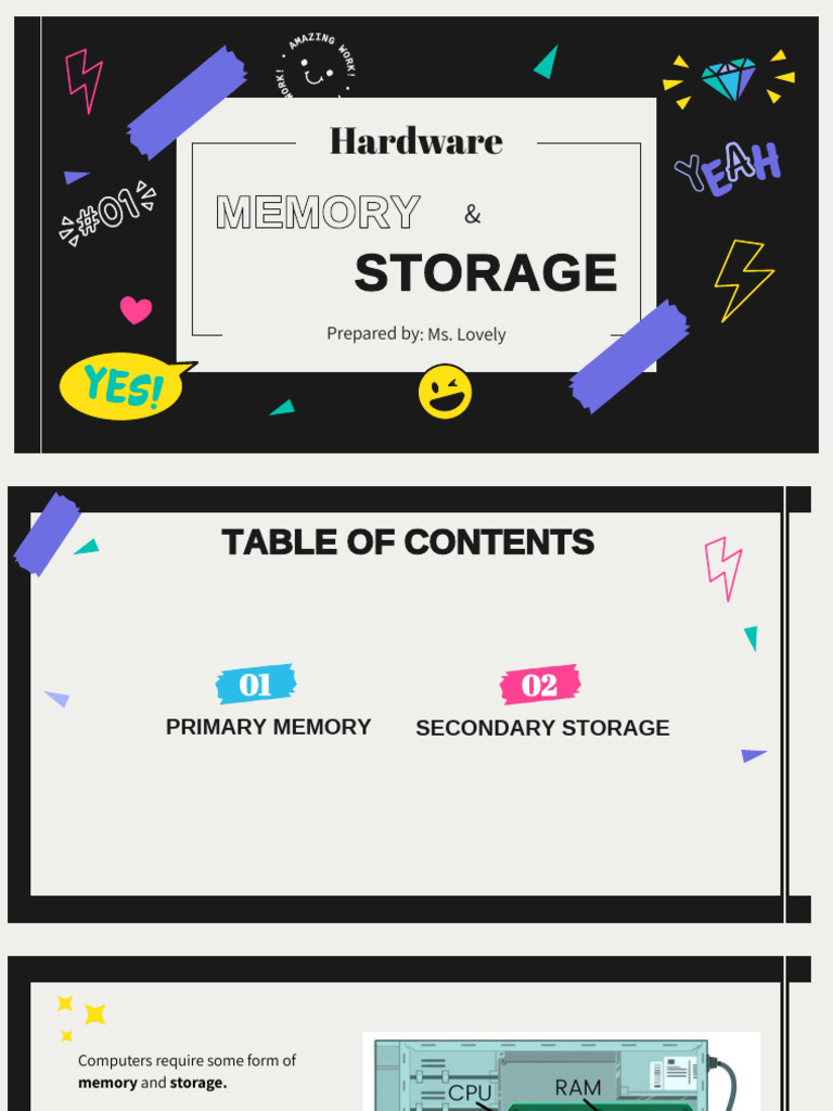 Understanding Computer Memory & Storage | PDF | Random Access Memory ...