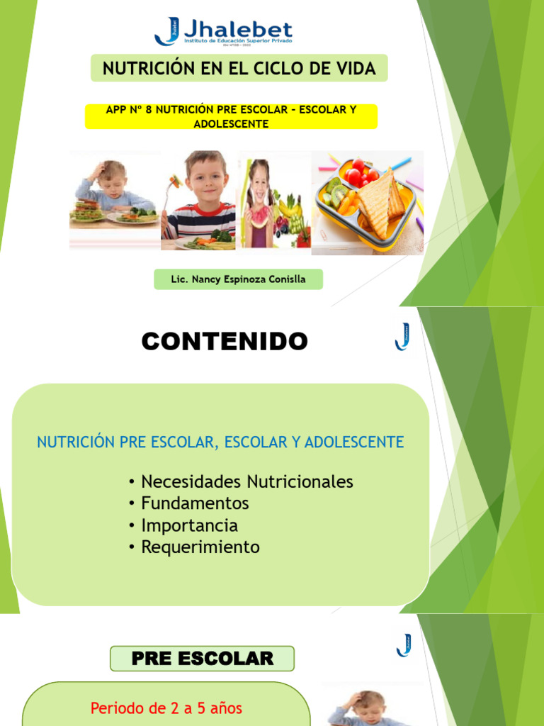 Nutrición en Niños y Adolescentes | PDF | Nutrición | Dieta y nutrición