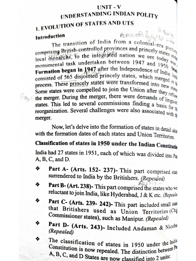 Unit 5 Indian Polity | PDF
