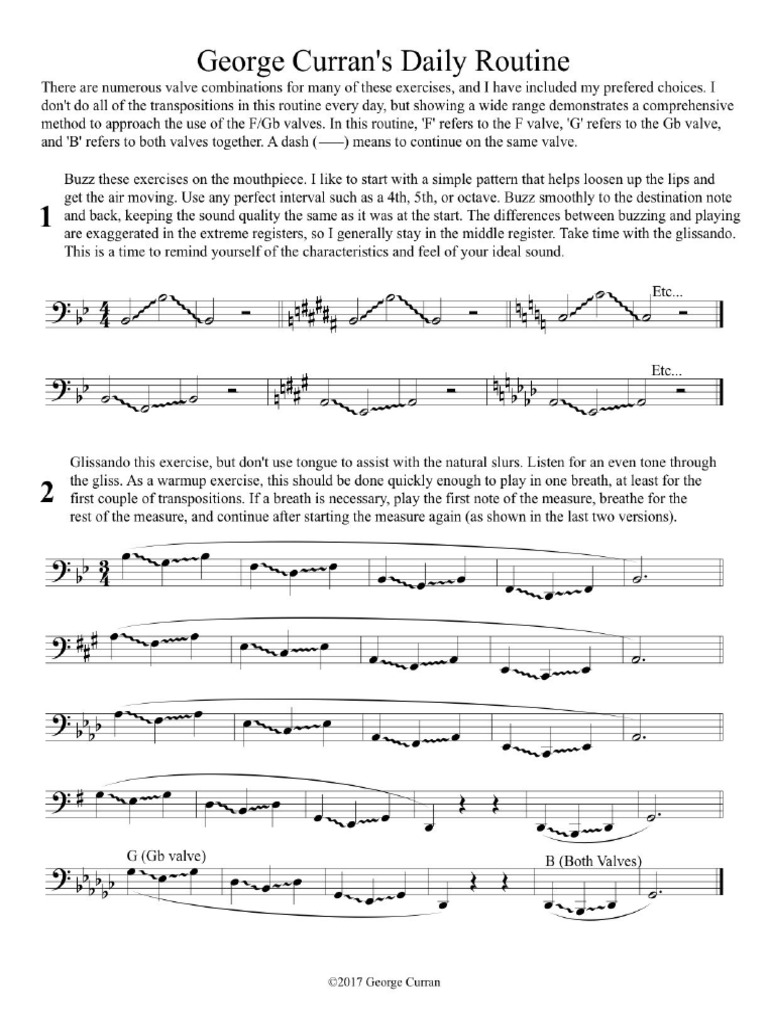 George Curran Routine | PDF