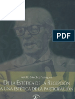 De La Estetica de La Recepcion a Una Estetica de La Participacion - Adolfo Sanchez Vasquez