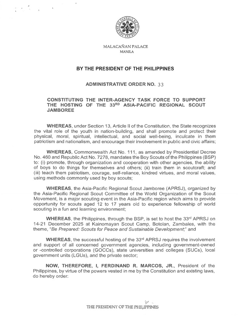OP-Presidential Issuances | PDF