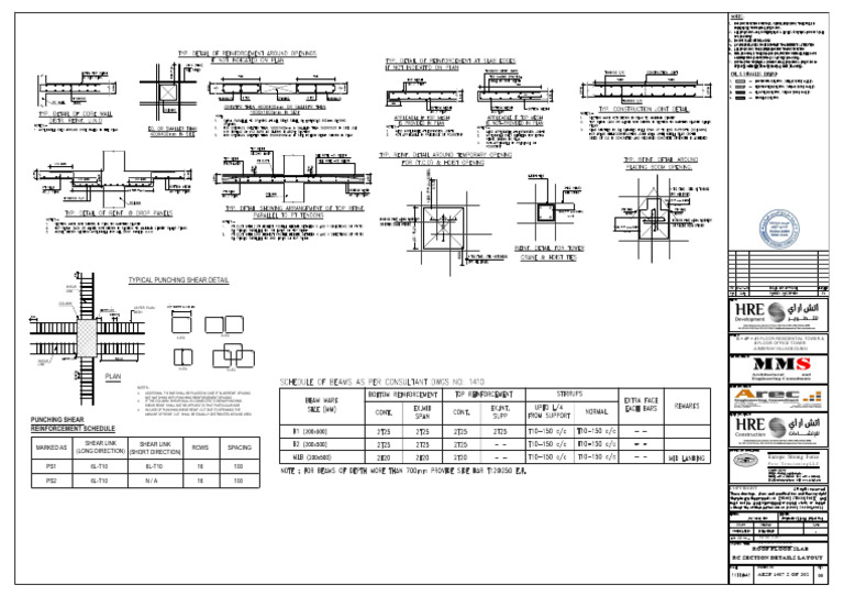 Punching Shear Reinforcement Details | PDF | Building | Buildings And ...