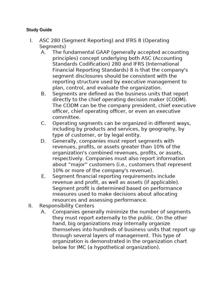 Segment Reporting and Responsibility Centers | PDF | Profit (Economics ...