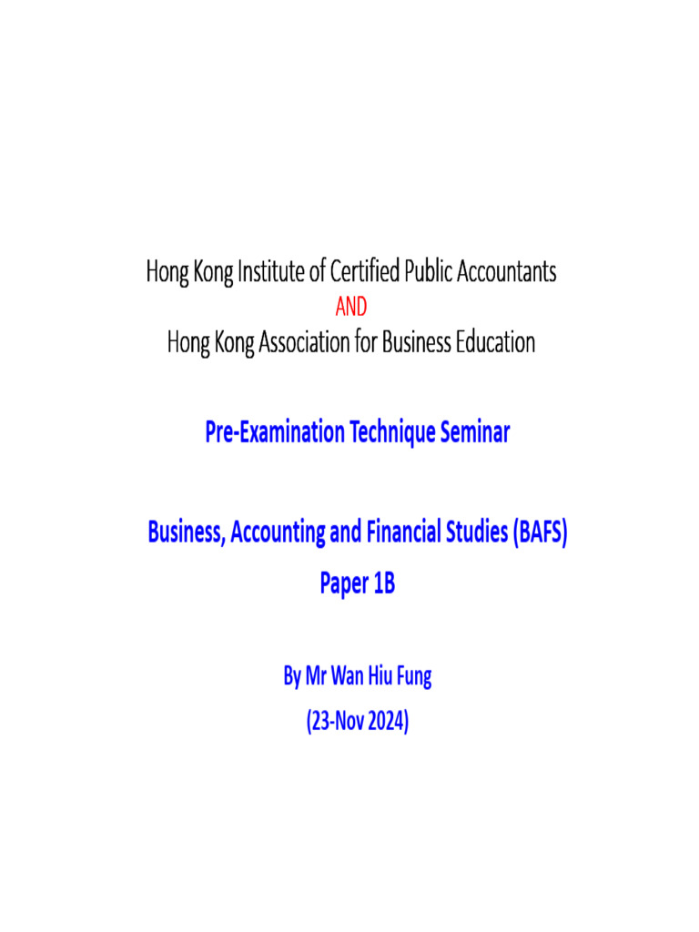 Updated 1B2024 PreExamination Technique Seminar Paper 1B | PDF
