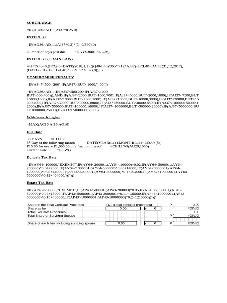 Tax and Penalty Calculation Guide | PDF