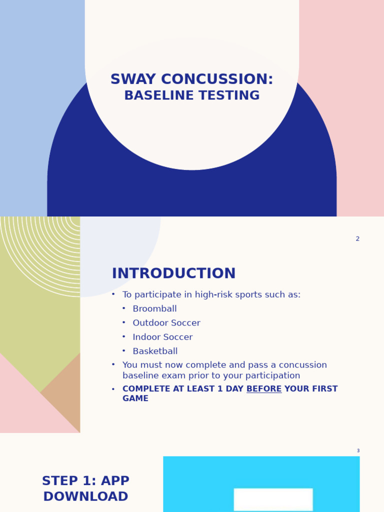 Sway Concussion Baseline Testing Guide | PDF