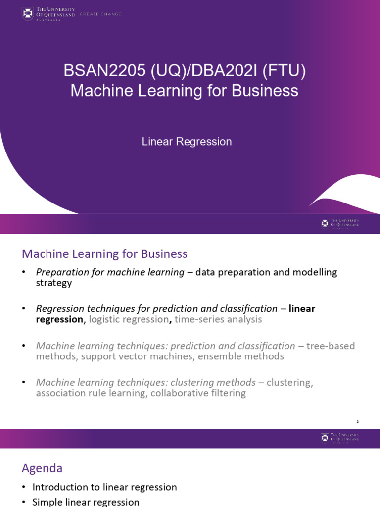 Machine Learning: Linear Regression Guide | PDF