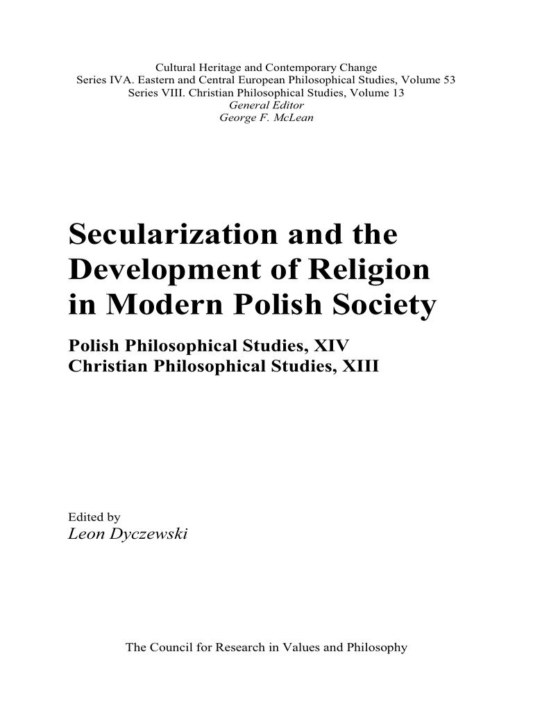 Secularization and Religion in Poland | PDF | Spirituality | Catholic ...