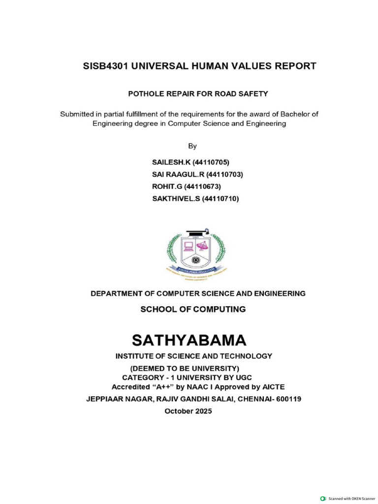 UHV REPORT(44110705) (1) | PDF