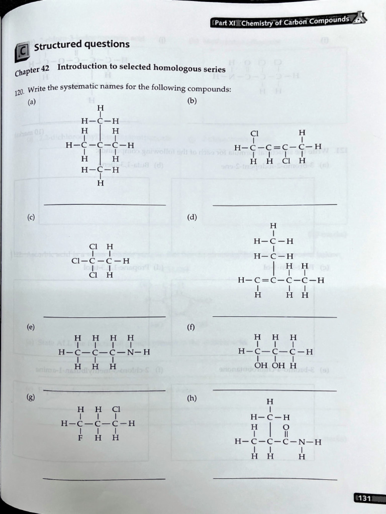 Organic Chem Exercise Ver1 | PDF | Isomer | Functional Group