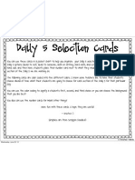 Download Daily 5 Selection Cards by Kristen Smith SN97617098 doc pdf