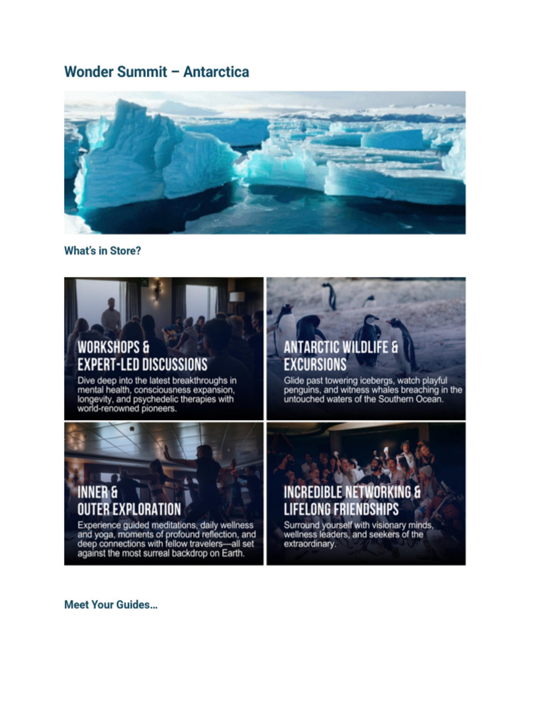 Wonder Summit - Antarctica | PDF