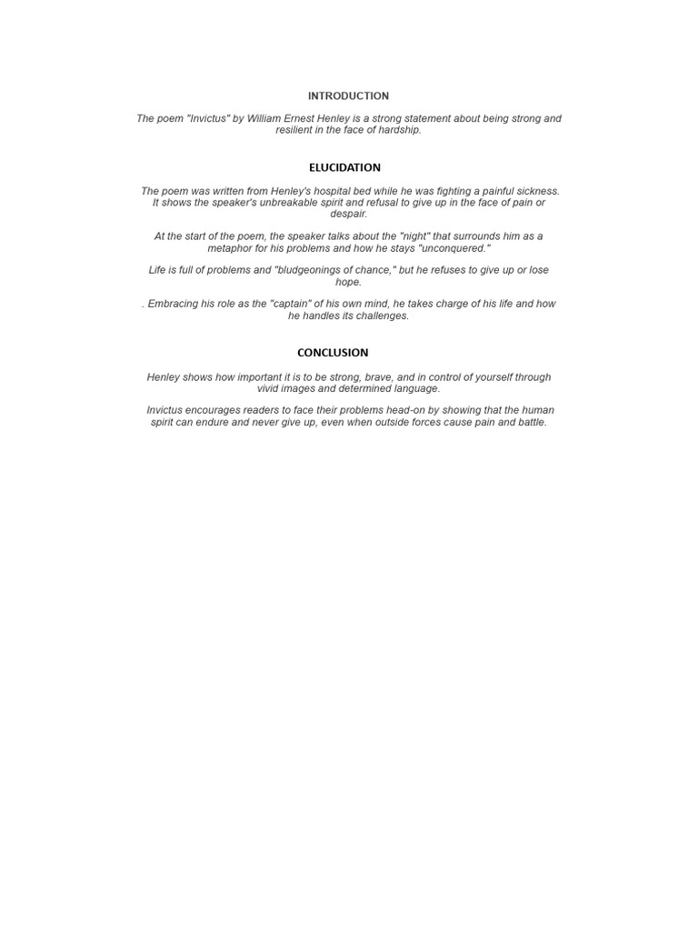 Invictus | PDF