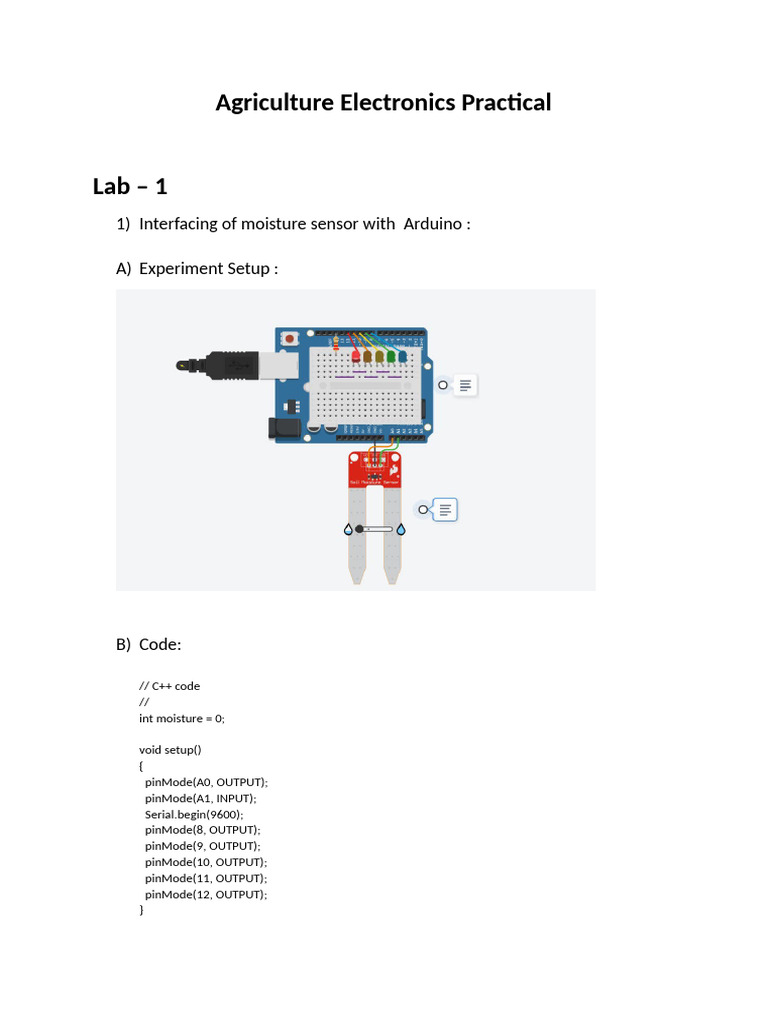 Agriculture Electronics Practical | PDF