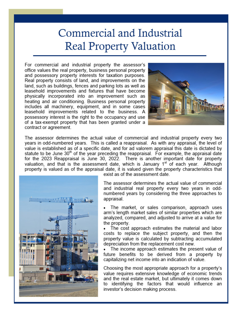 Commercial Property Valuation Guide | PDF | Real Estate Appraisal ...