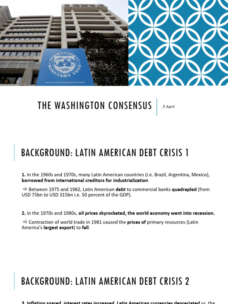 Understanding the Washington Consensus | PDF | Washington Consensus ...