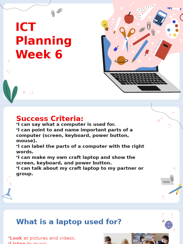 ICT Planning - Week 6 | PDF
