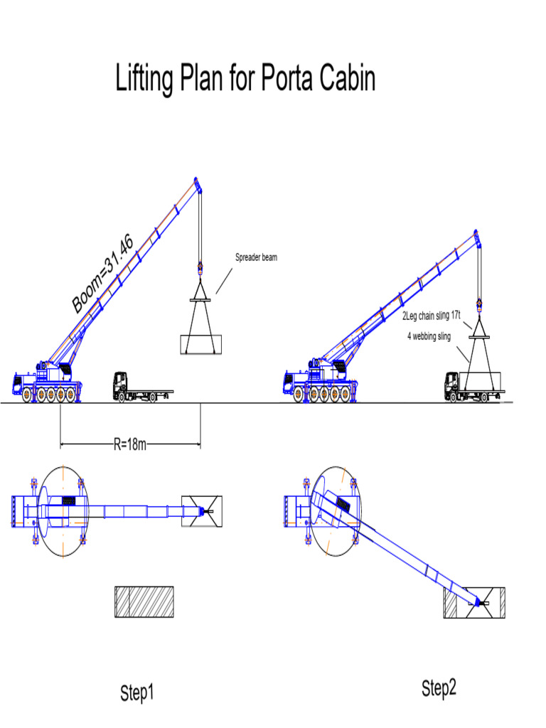 Porta Cabin Lifting Plan Guide | PDF