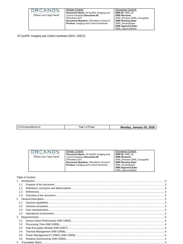 DI-SysRS Imaging and Control Hardware | PDF | Information Technology ...